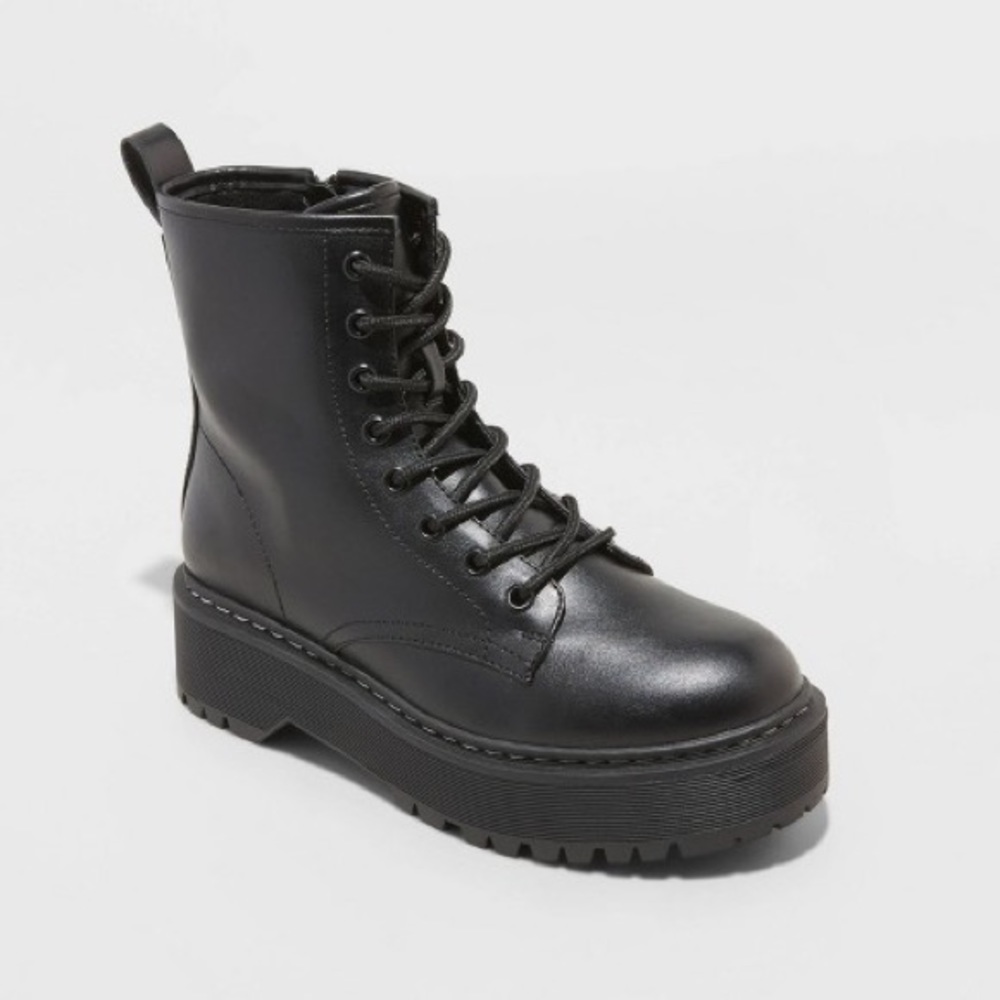 Erin Combat Boots - Picture 2 of 2